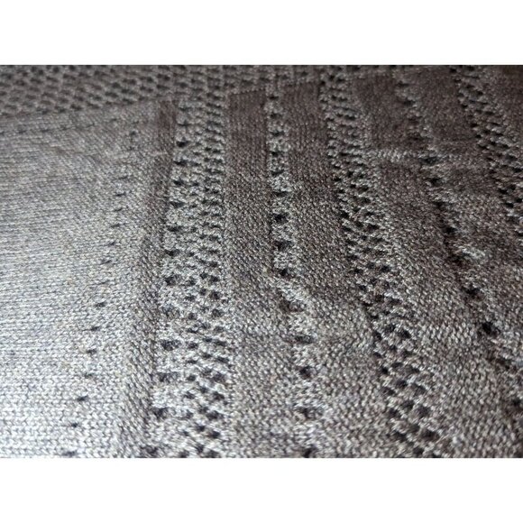 Lane Bryant Gray Sleeveless Sweater Open Knit Crochet Trim Size 14-16 - Picture 11 of 14